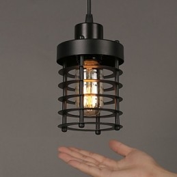 Cerc retro de lămpi cu un singur cap și felinare, candelabru cu caracter de artă