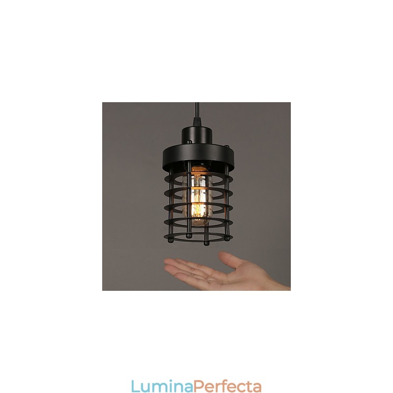 Cerc retro de lămpi cu un singur cap și felinare, candelabru cu caracter de artă