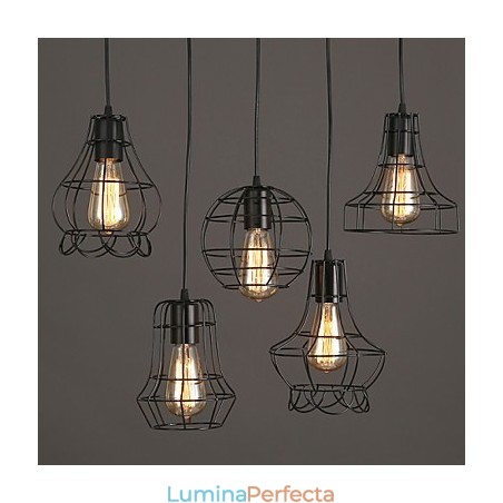 Candelabru din fier forjat cu un singur cap Candelabru din fier forjat cu un singur cap