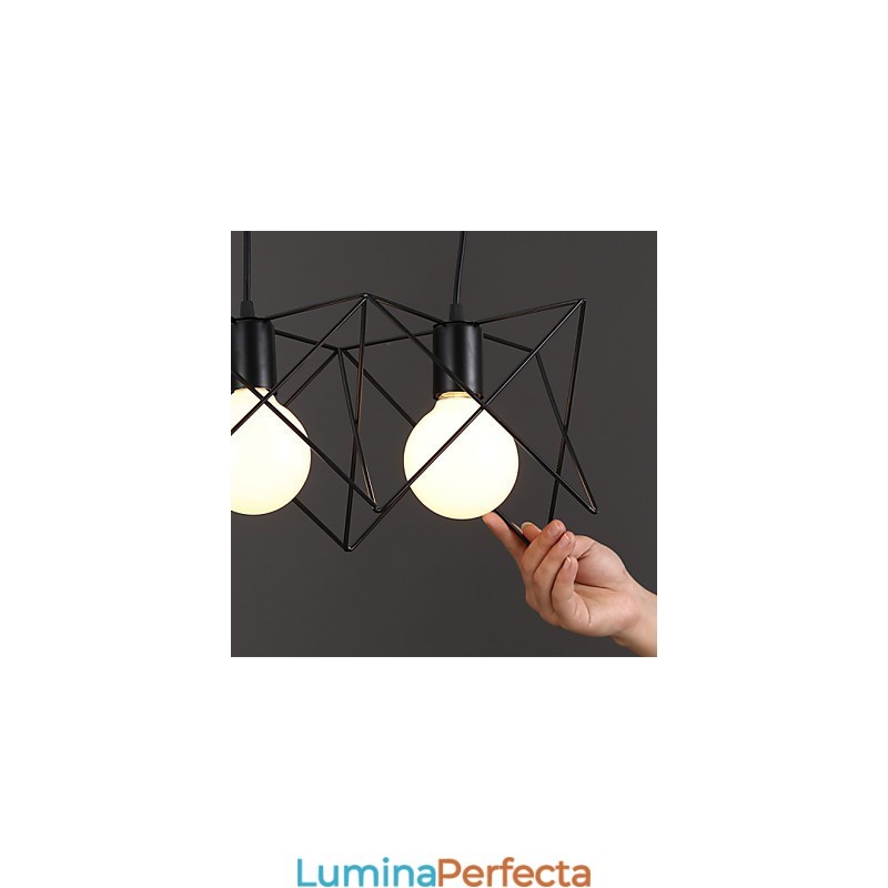 Design creativ contractat și contemporan, un singur cap din fier forjat
