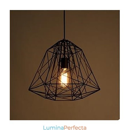 Lampă retro cu pandantiv cu diamante din fier forjat Lampă retro cu pandantiv cu diamante din fier forjat