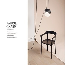 Lampă suspendată din metal cu pictură modernă contemporană